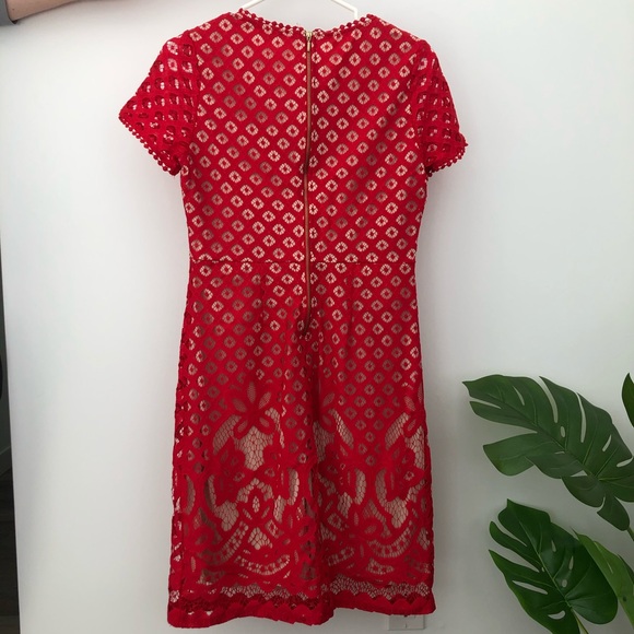 Red crochet dress by Dex size S - Picture 2 of 4
